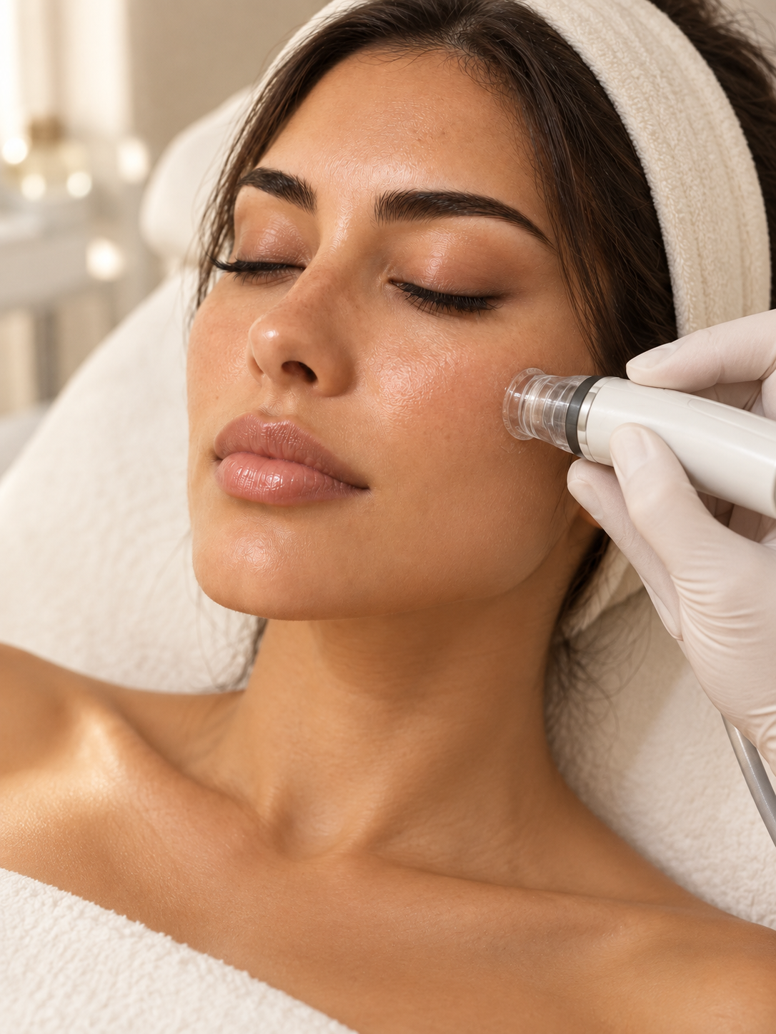 Hydrafacial treatment illustration